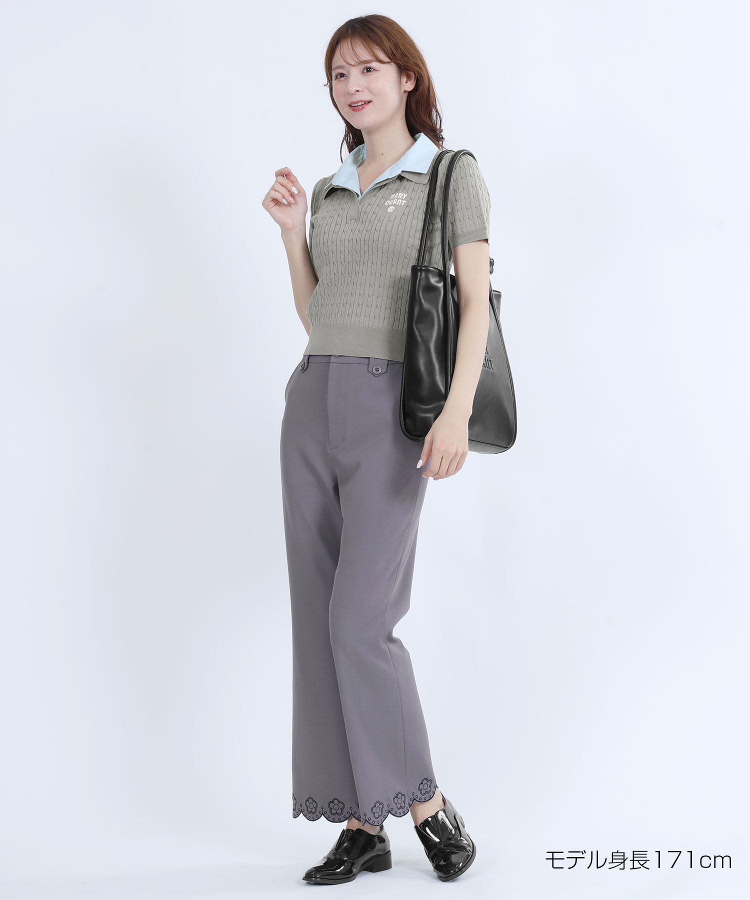 MARY QUANT「レイヤードポロ プルオーバー」|ポロシャツ|