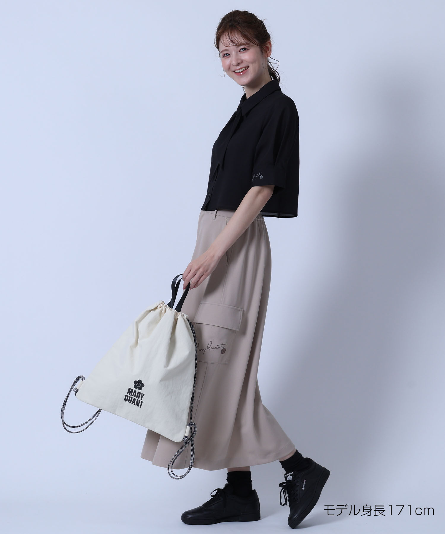 MARY QUANT「スカーフ付きクロップド ブラウス」|シャツ・ブラウス|