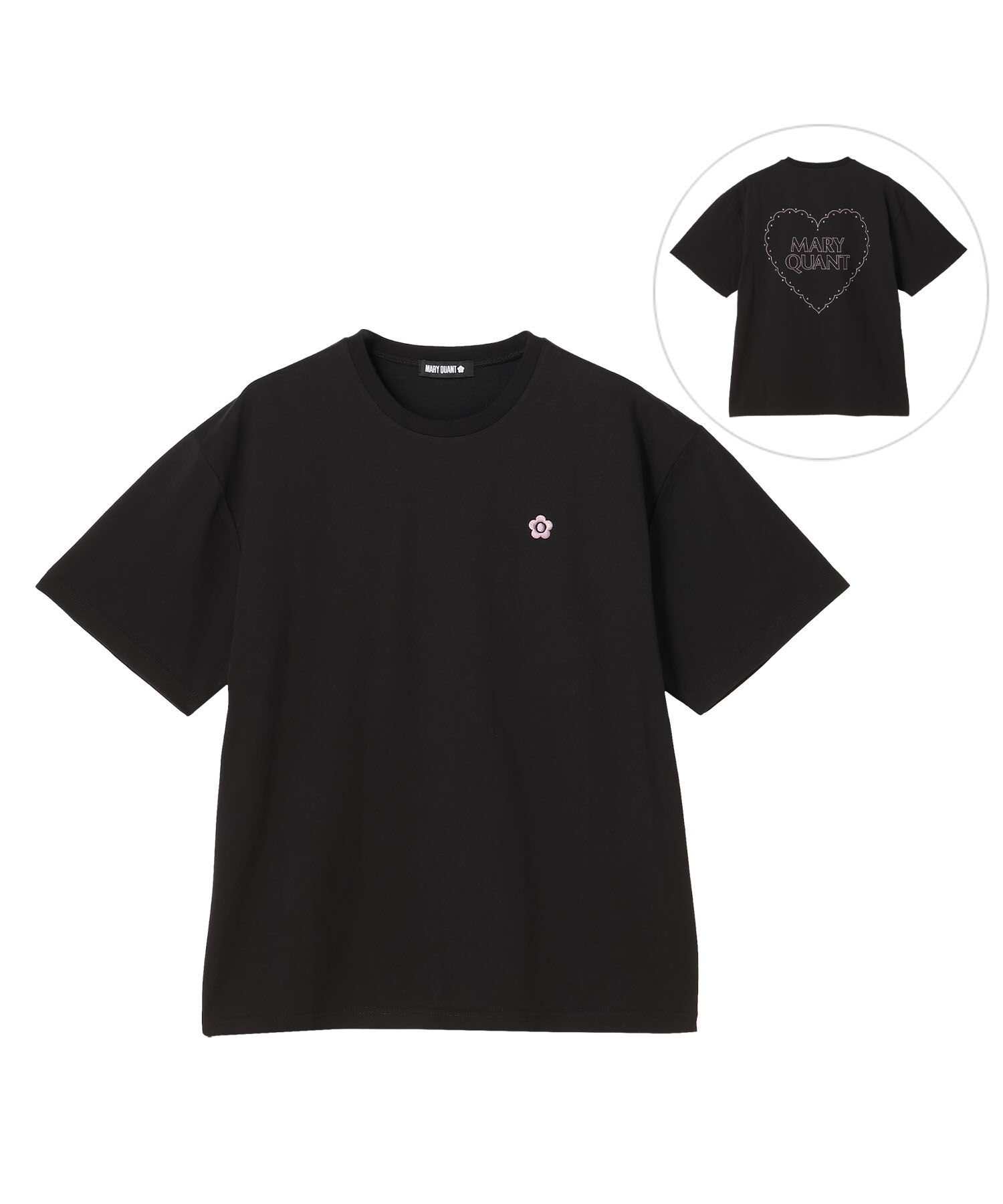 MARY QUANT「バックハート Tシャツ」|Tシャツ・カットソー|
