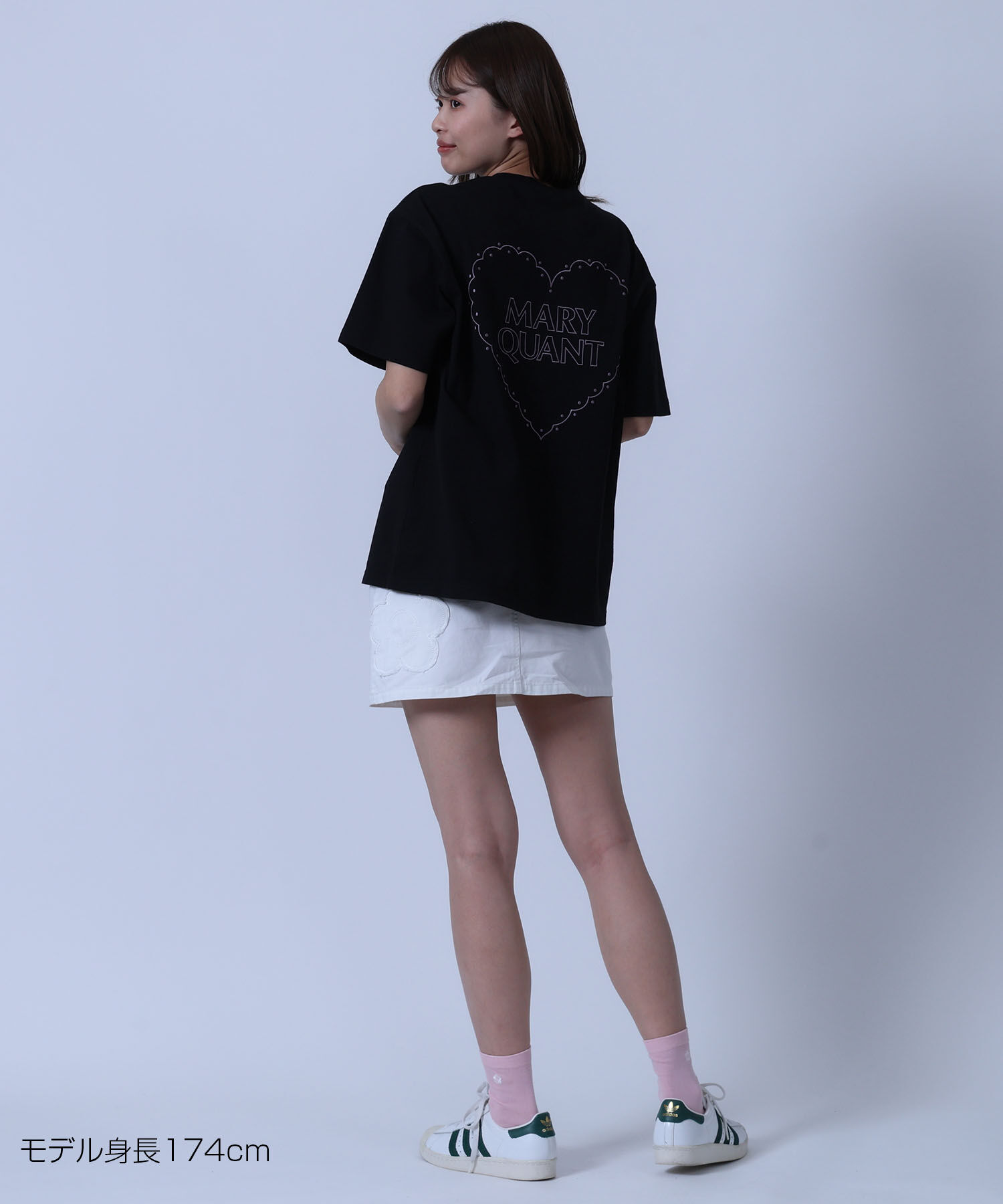 MARY QUANT「バックハート Tシャツ」|Tシャツ・カットソー|