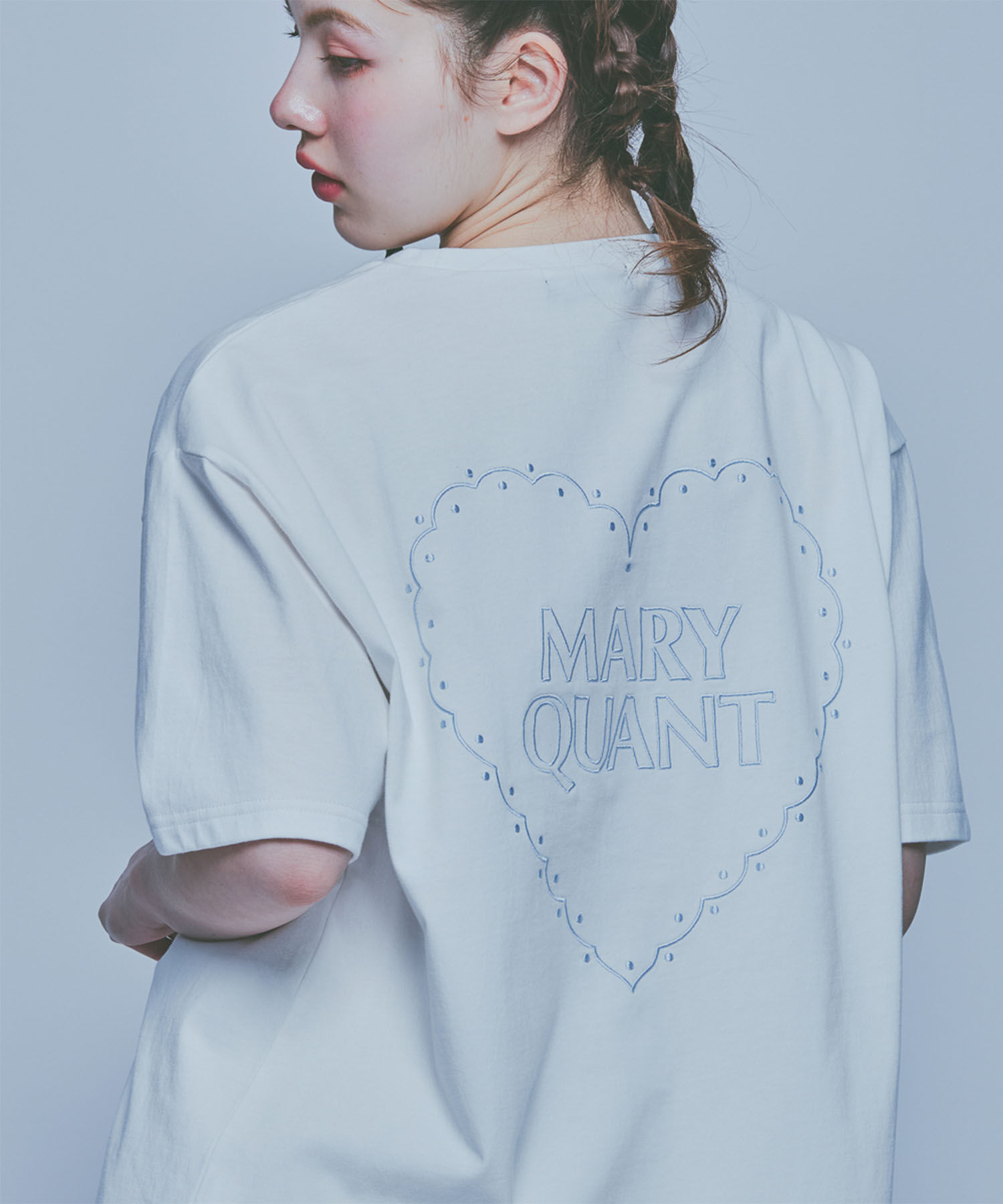 MARY QUANT「バックハート Tシャツ」|Tシャツ・カットソー|ホワイト