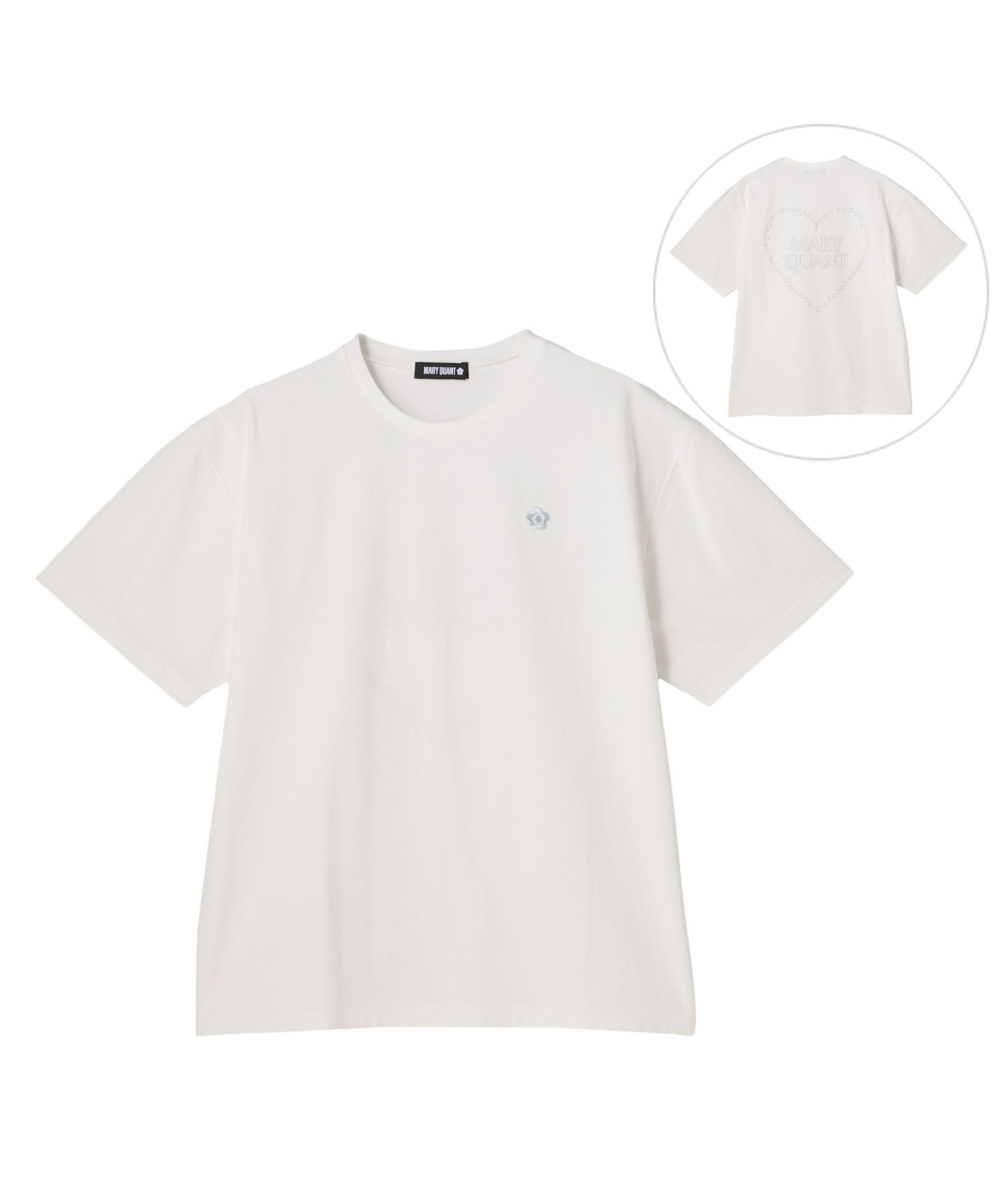 MARY QUANT「バックハート Tシャツ」|Tシャツ・カットソー|