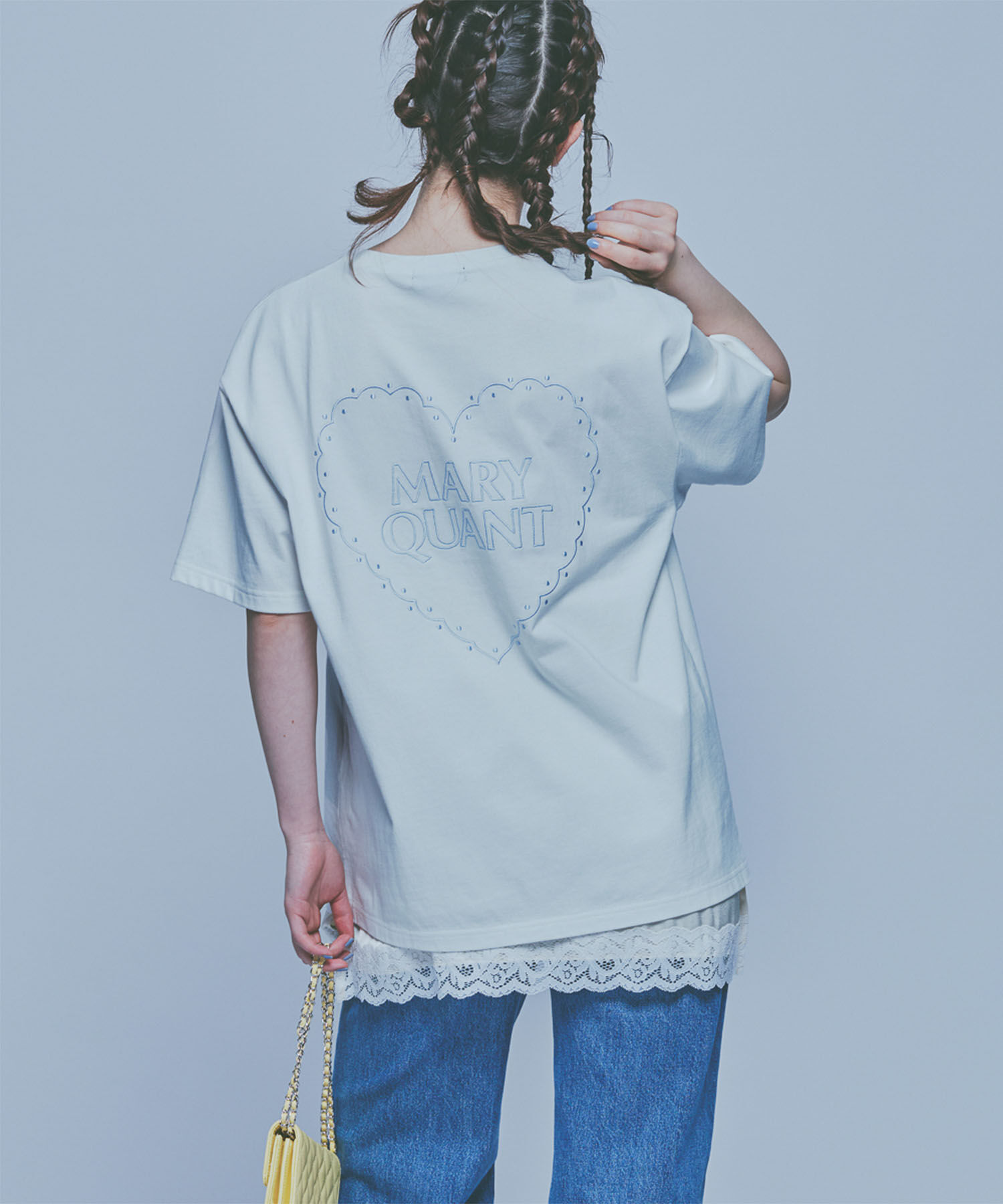 MARY QUANT「バックハート Tシャツ」|Tシャツ・カットソー|