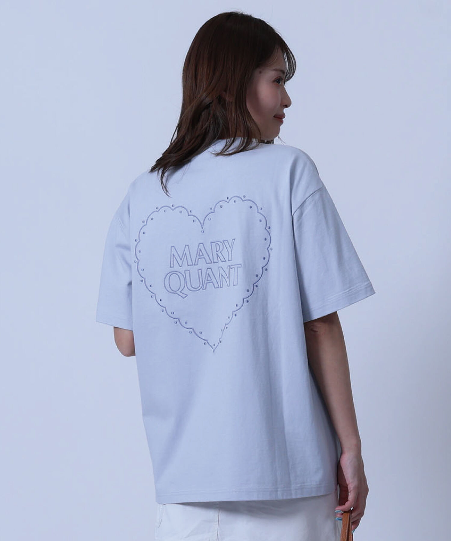 MARY QUANT「バックハート Tシャツ」|Tシャツ・カットソー|ブルー