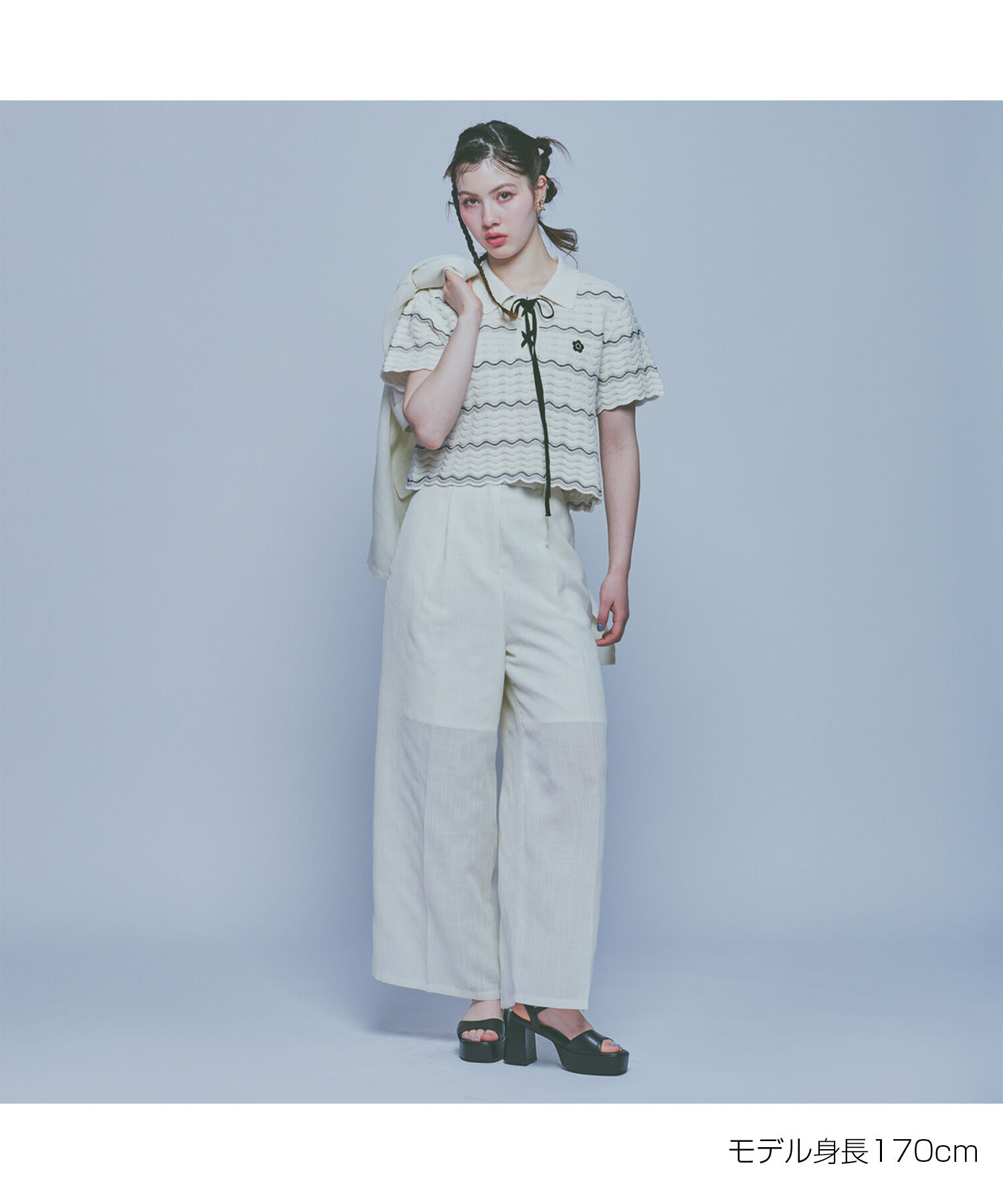 MARY QUANT「ウェーブニット プルオーバー」|ニット・セーター|