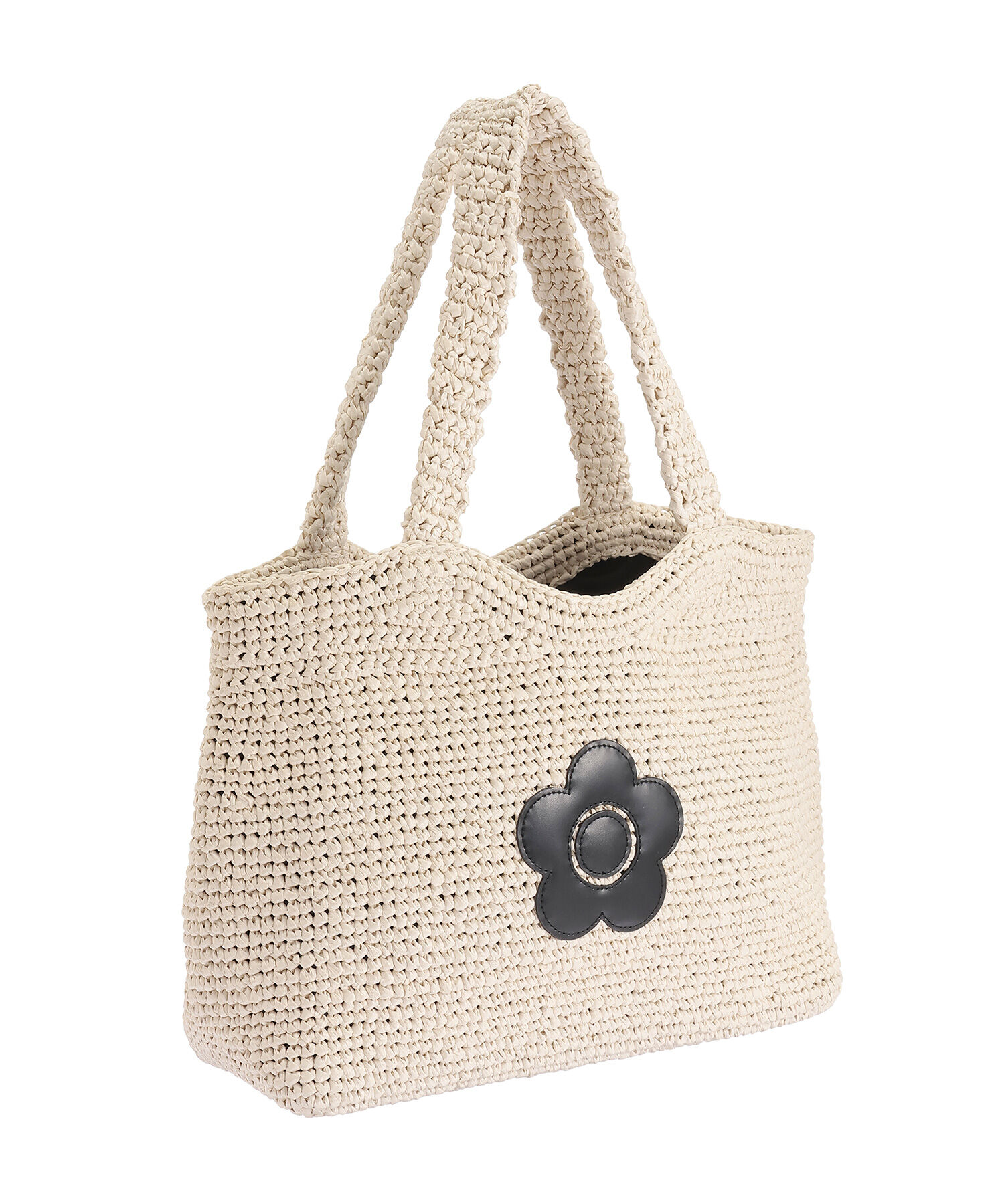 MARY QUANT「クロッシェラフィアライク トート」|トートバッグ|