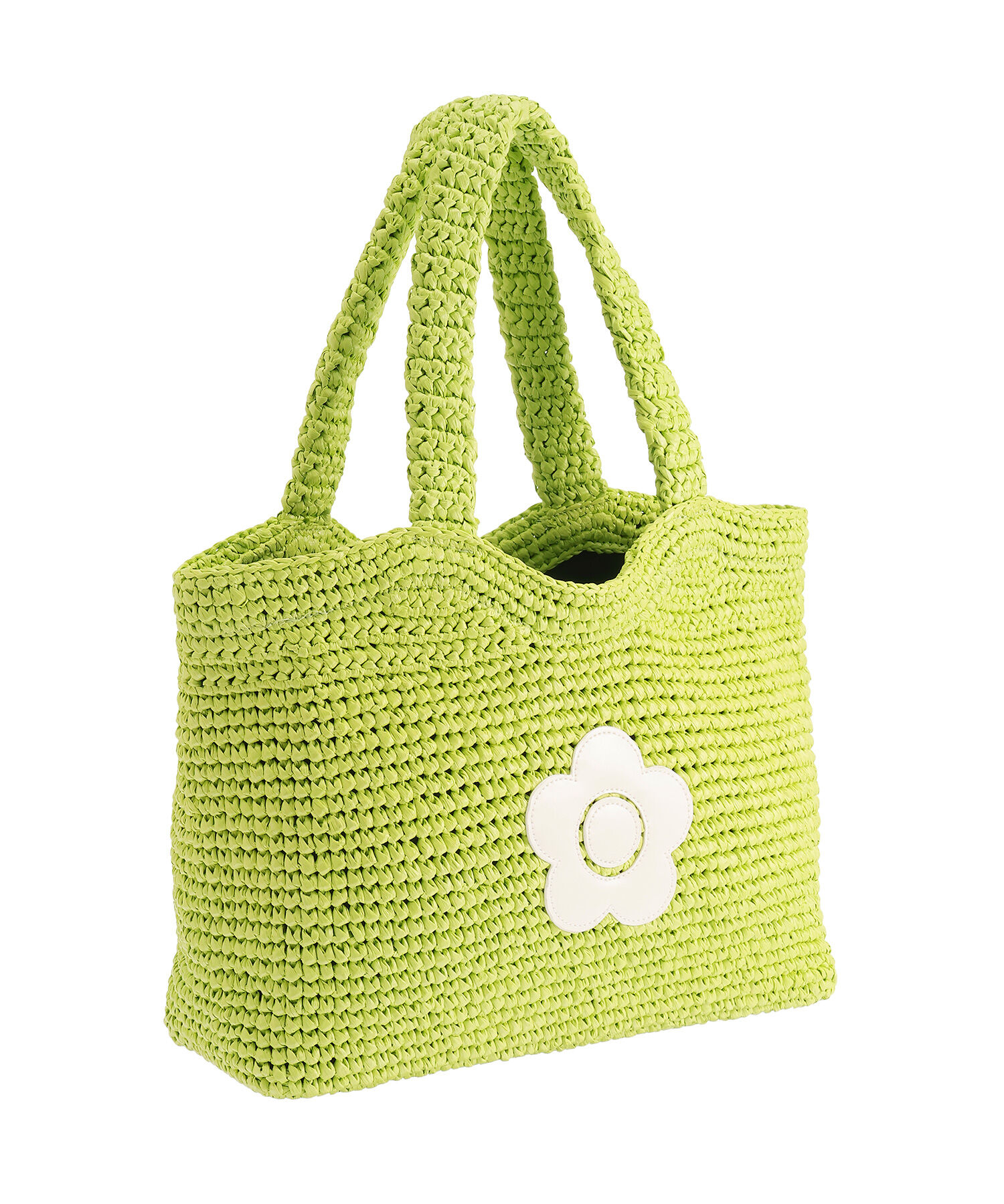 MARY QUANT「クロッシェラフィアライク トート」|トートバッグ|