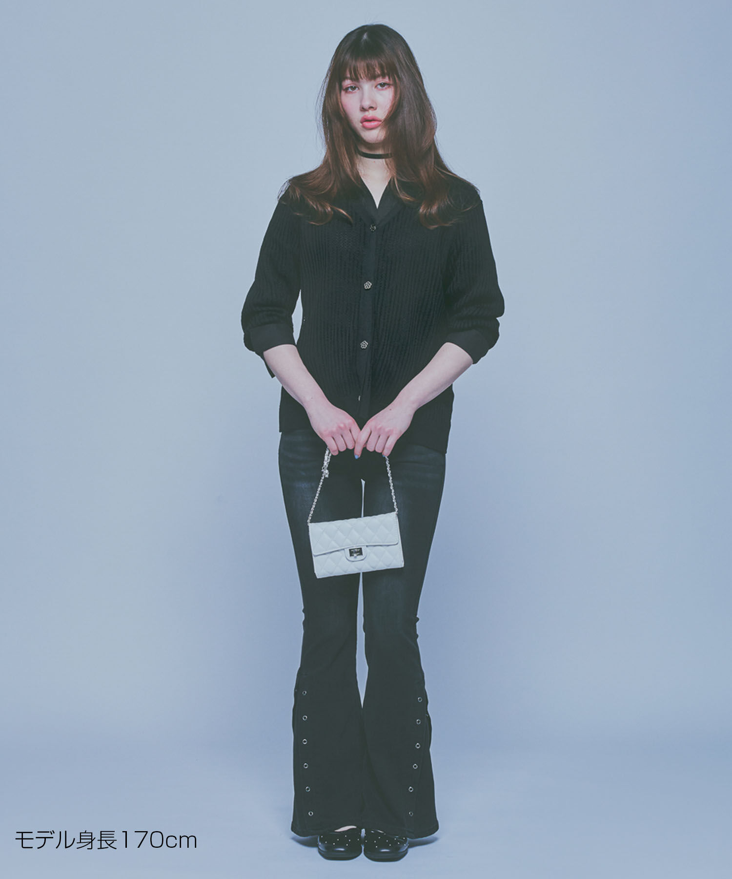 MARY QUANT「ライトメッシュ カーディガン」|カーディガン|