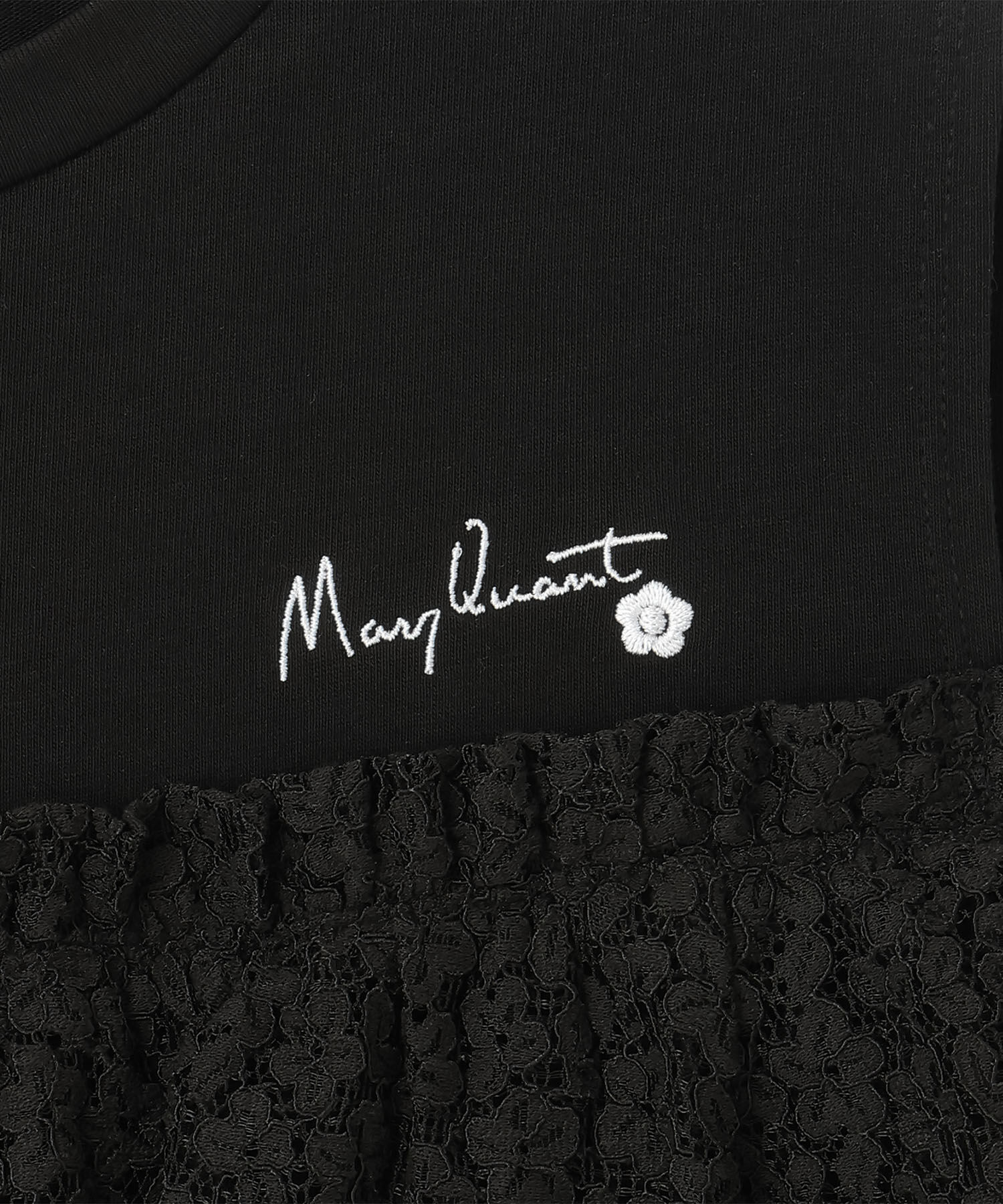 MARY QUANT「レースドッキング プルオーバー」|オフショルダー|