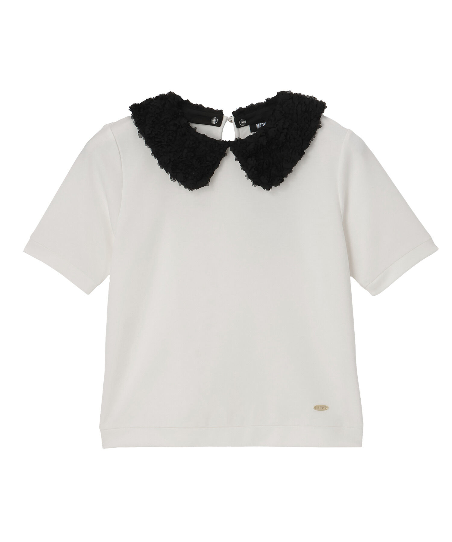 MARY QUANT「フラワーレース襟 プルオーバー」|Tシャツ・カットソー|
