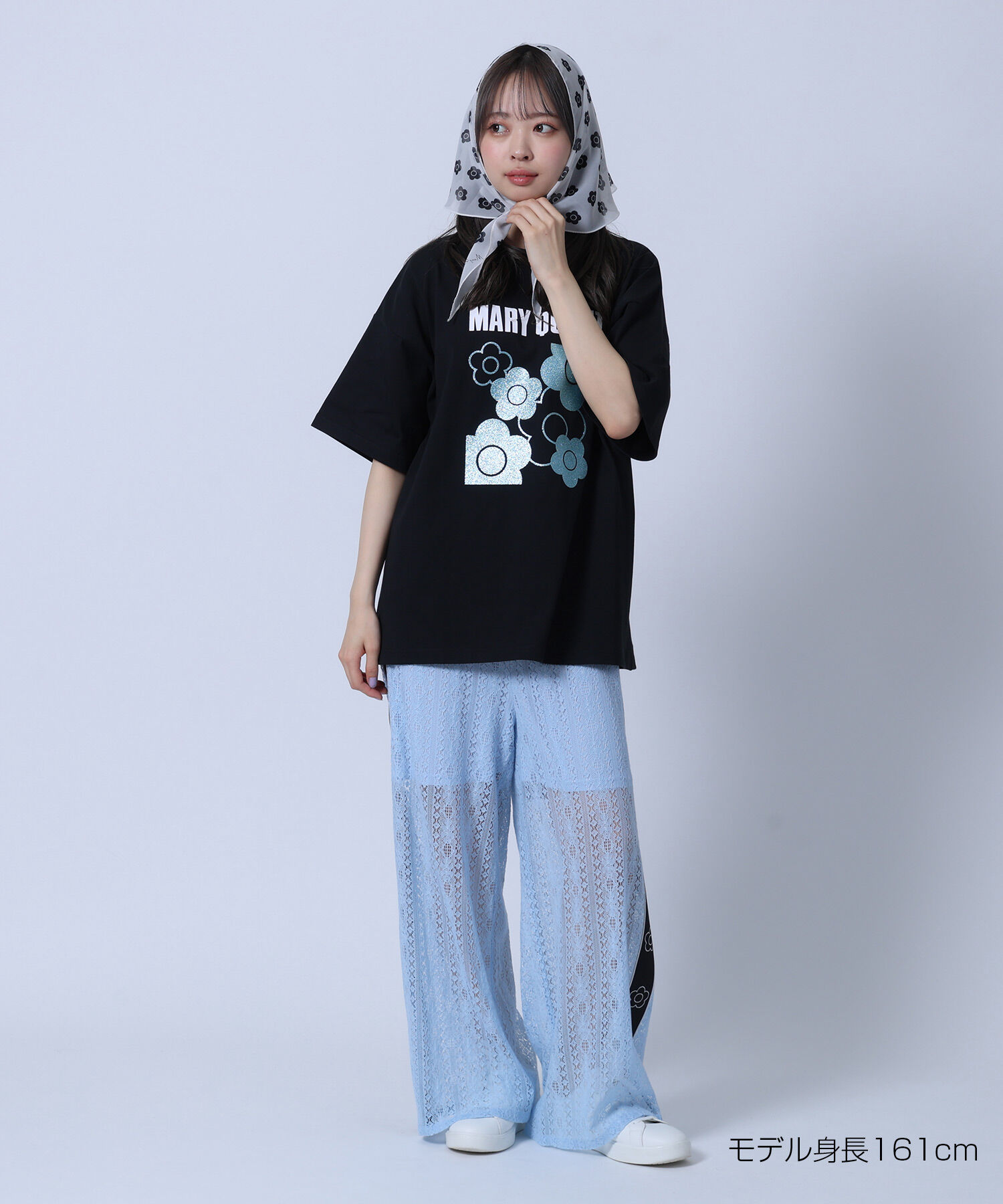 MARY QUANT「ラメデイジー Tシャツ」|Tシャツ・カットソー|