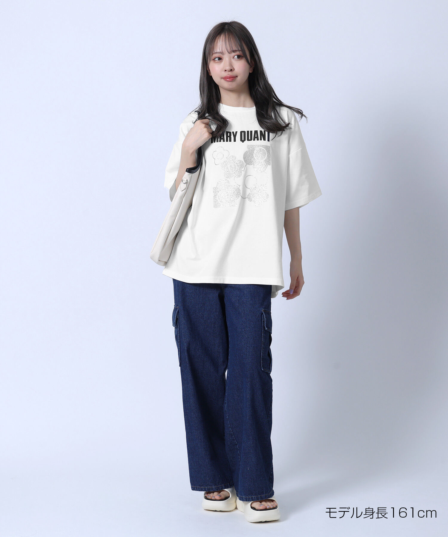 MARY QUANT「ラメデイジー Tシャツ」|Tシャツ・カットソー|