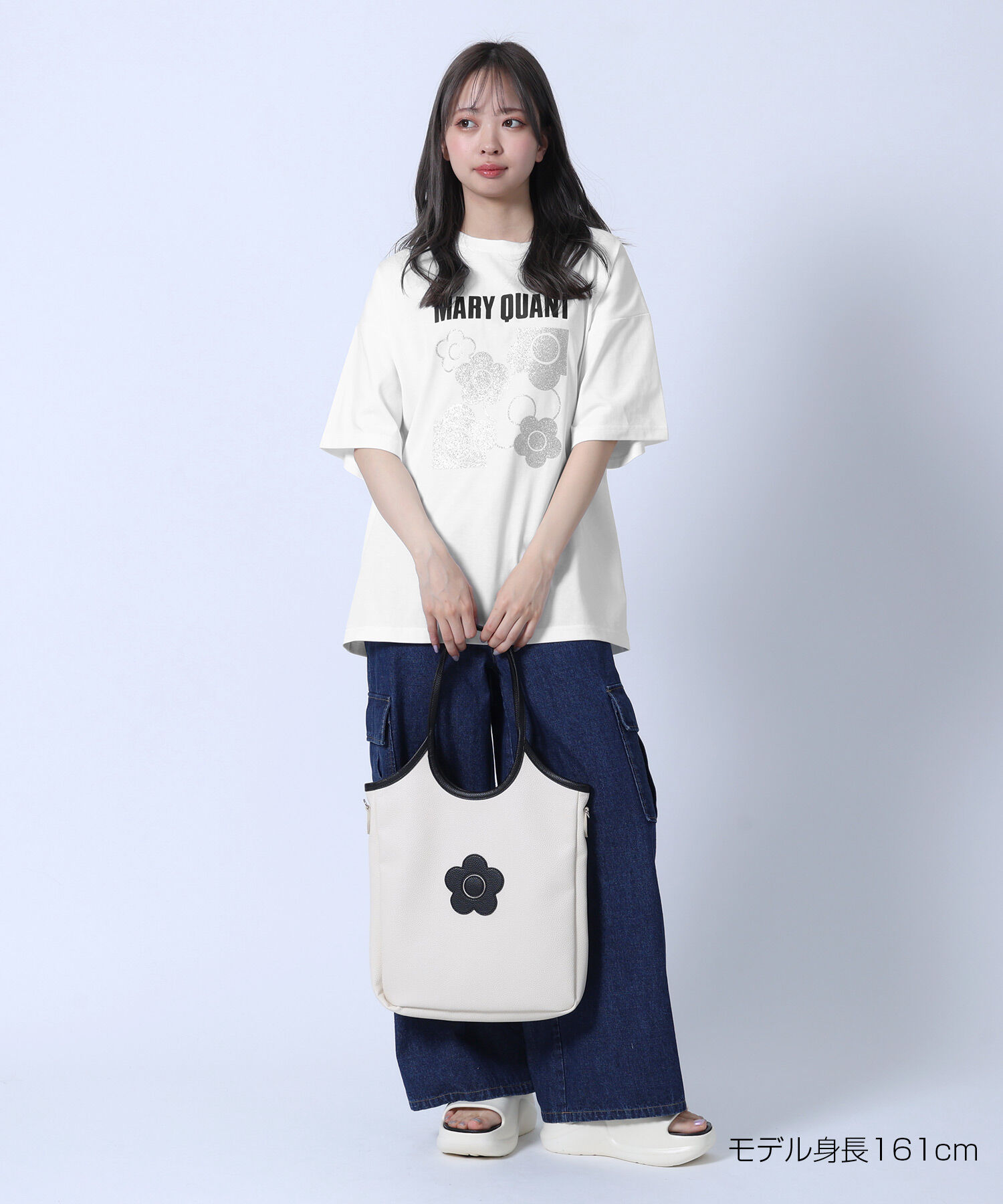 MARY QUANT「ラメデイジー Tシャツ」|Tシャツ・カットソー|