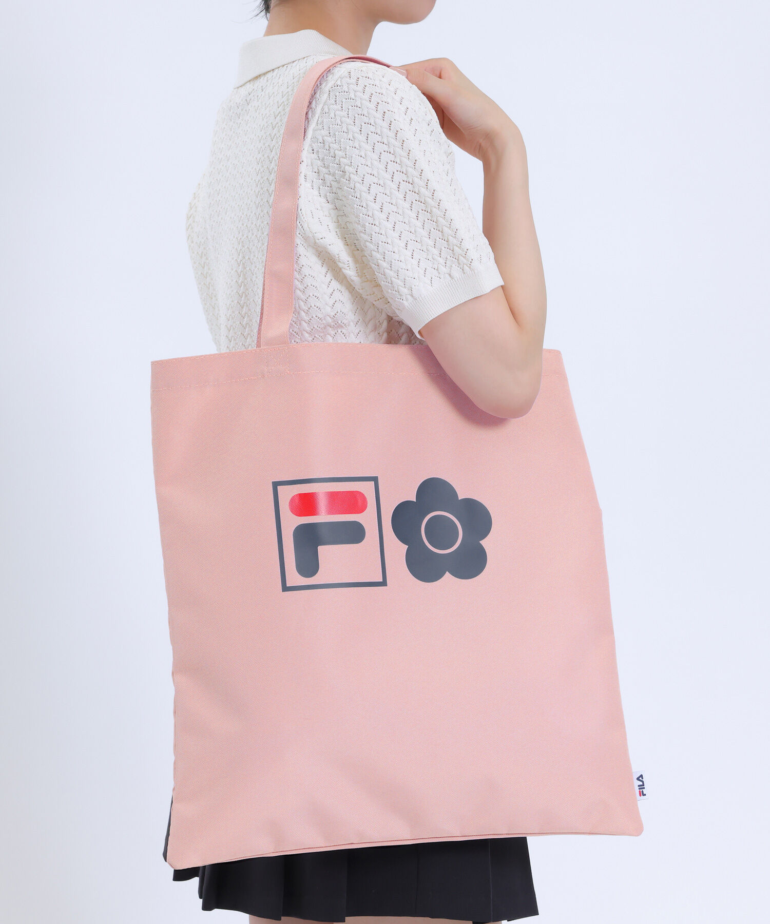 MARY QUANT「FILA&times;MQポリキャンバストート」|トートバッグ|ピンク