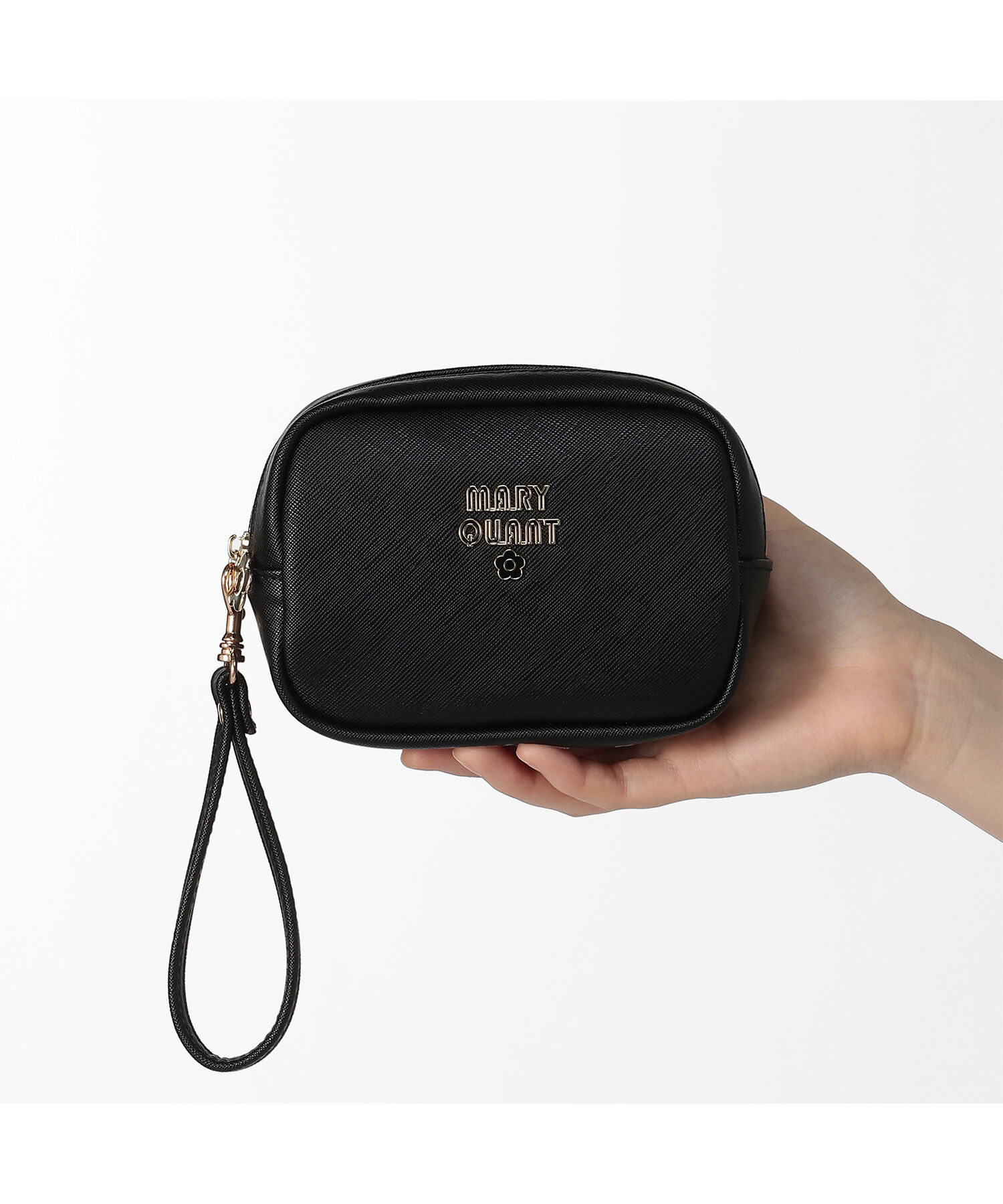 MARY QUANT「レトロロゴエポ ミニマルポーチ」|ポーチ|ブラック