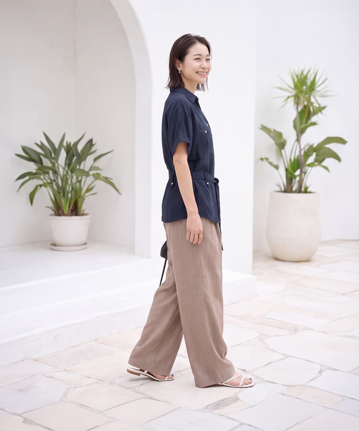 STYLE DELI「【LUXE】ウエストマークシワ加工シャツジャケット」|その他|