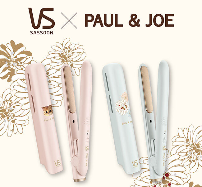 PAUL&JOE「モバイルストレートアイロン（給電式）ブルー」|ヘアスタイリング|