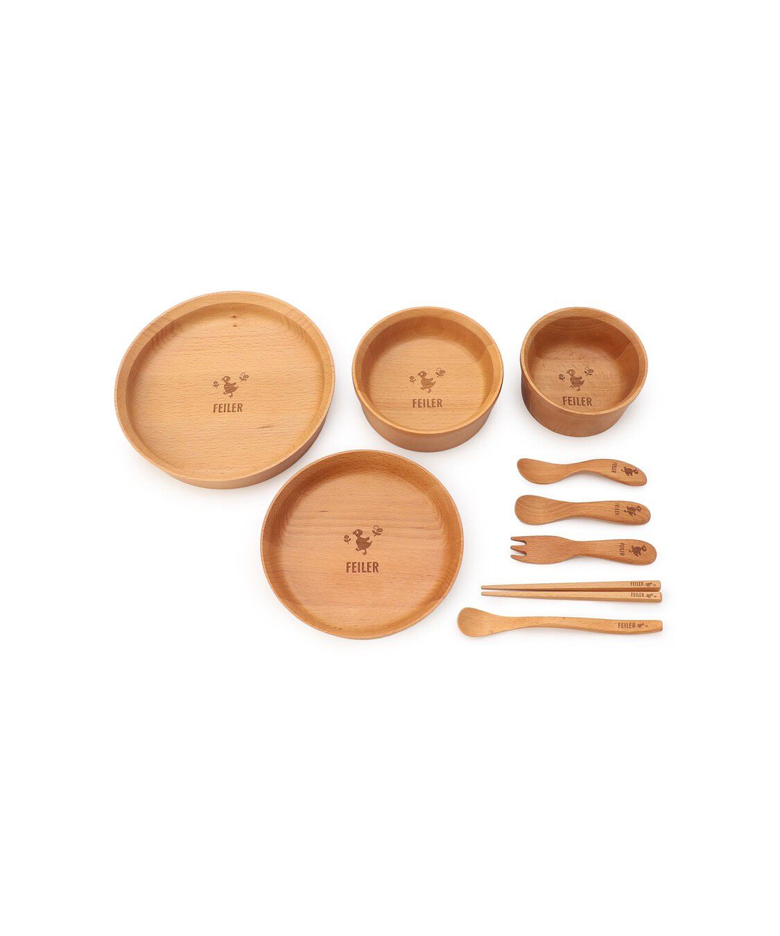 FEILER「ハイジ　木製食器9点セット　HE-260581（取扱店舗限定）」|食器・キッチングッズ|ベージュ