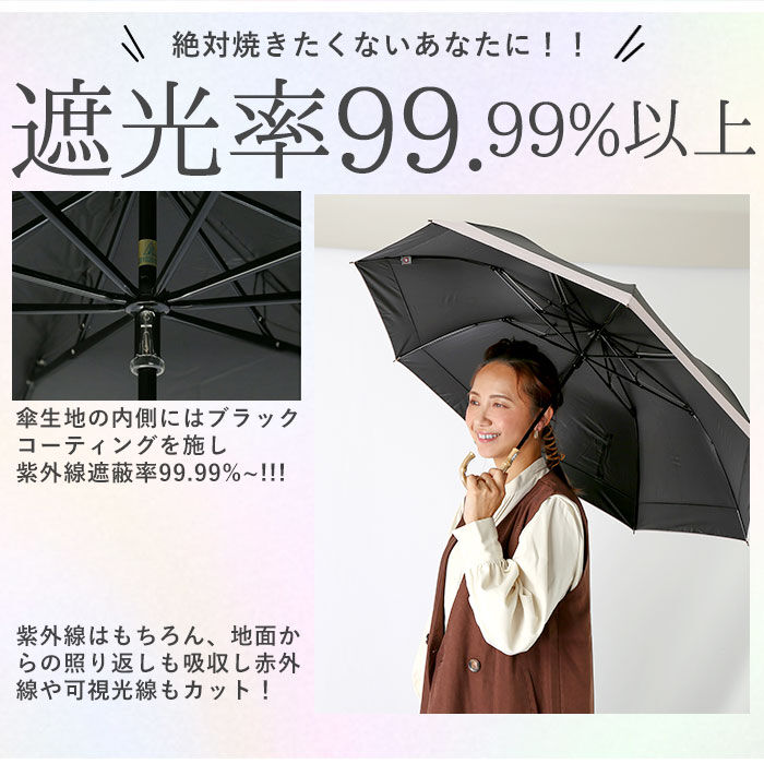 BACKYARD FAMILY「日傘 折りたたみ 遮光 晴雨兼用 軽量 通販 HYGGE ヒュッゲ ショートワイド 55cm」|傘|