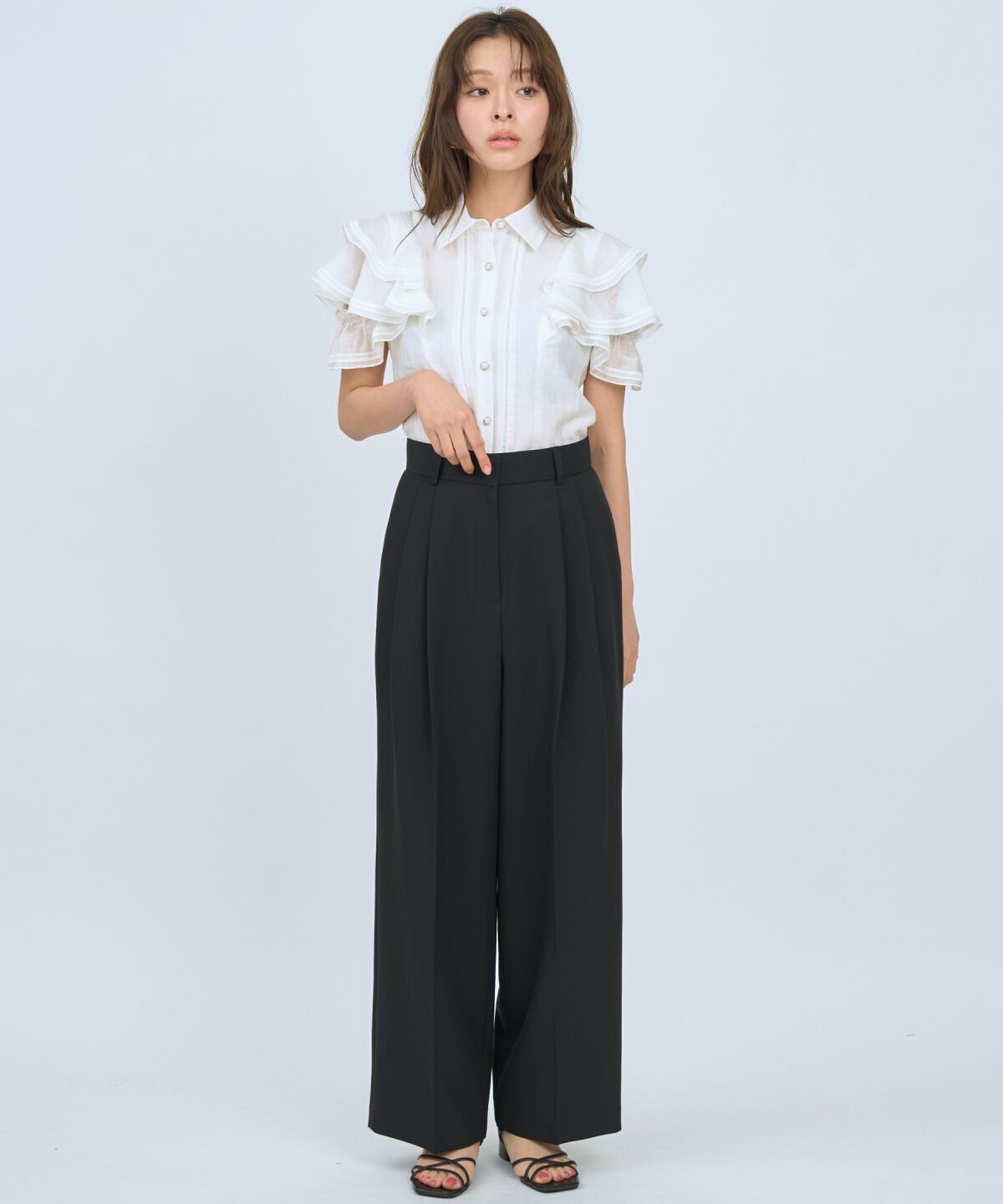 アンドクチュール「2タックワイドパンツ」|その他|