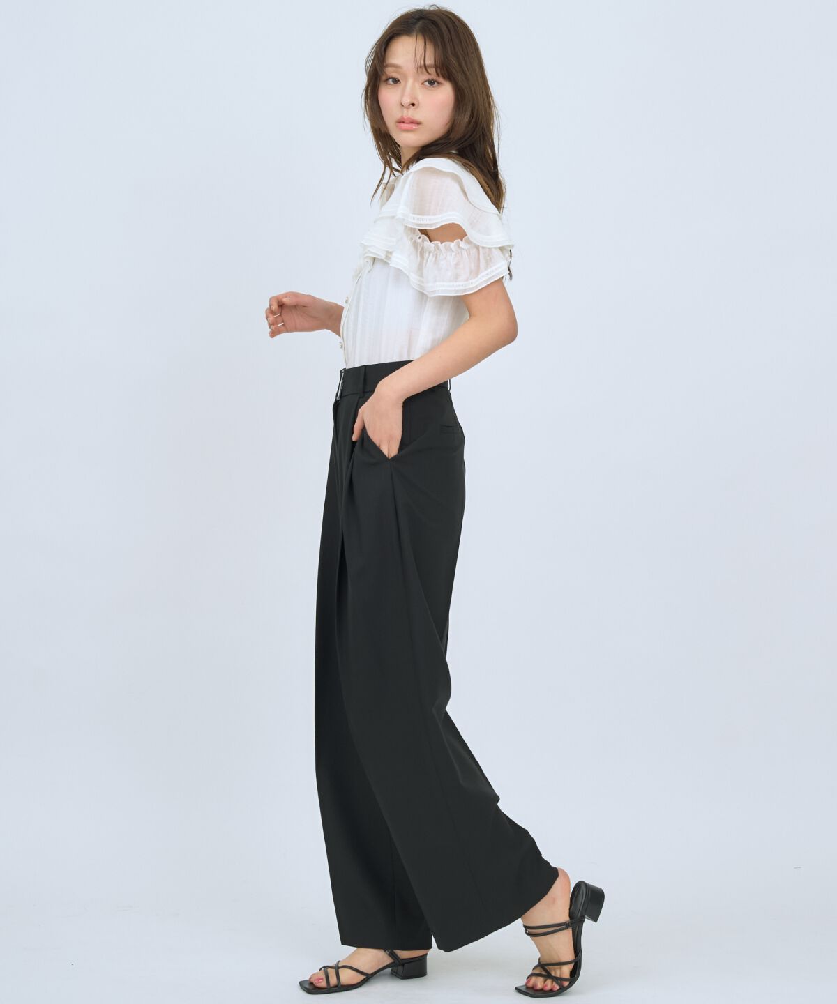 アンドクチュール「2タックワイドパンツ」|その他|