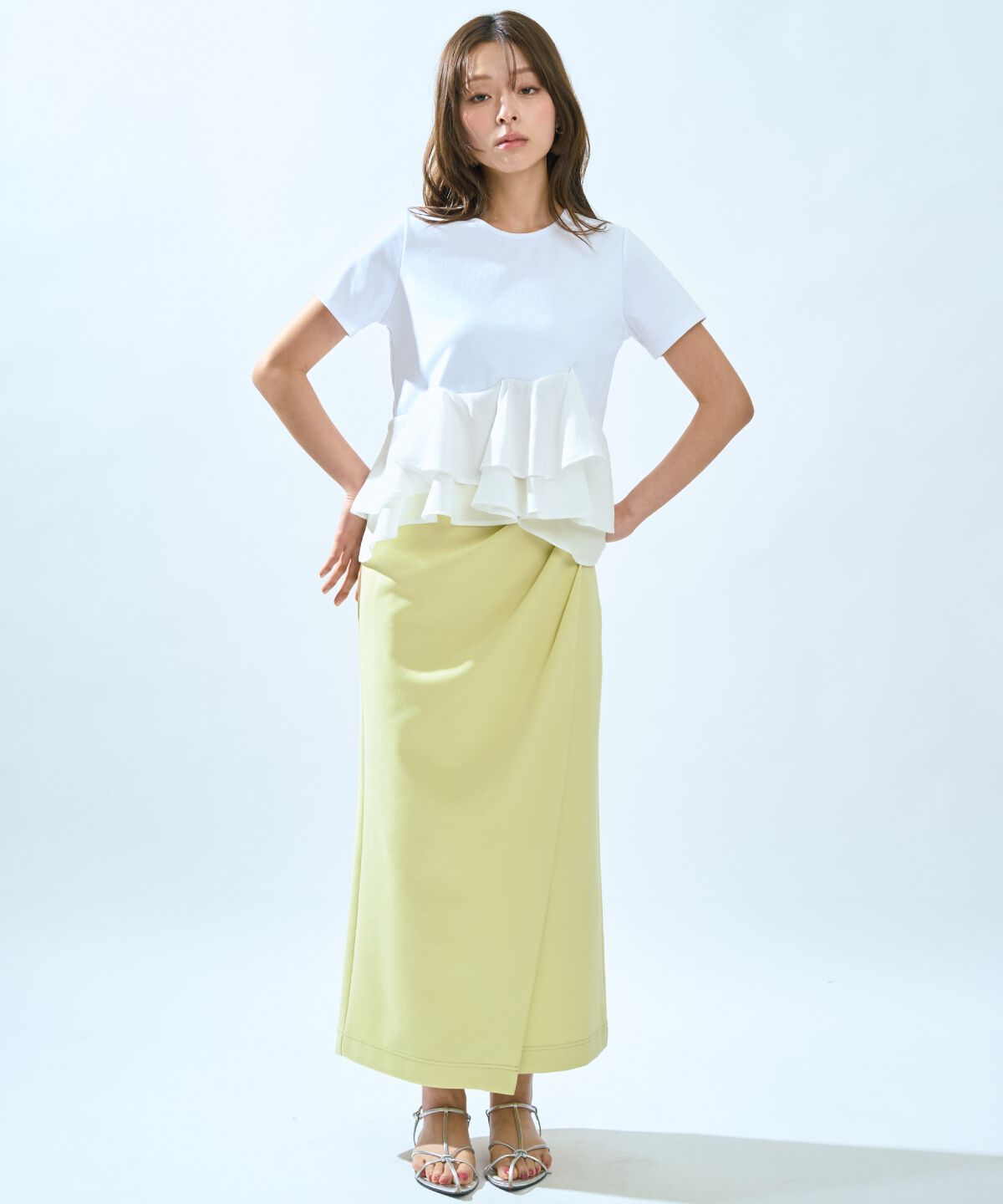 アンドクチュール「ペプラムカットトップス」|Tシャツ・カットソー|