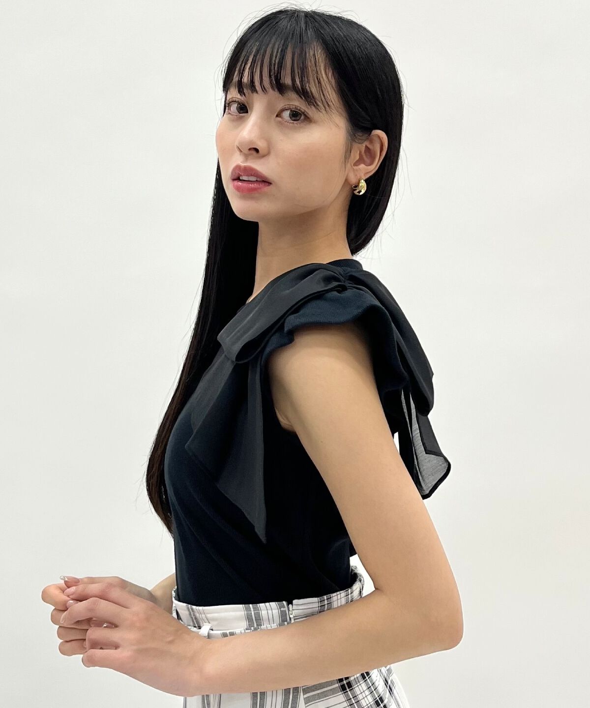 WILLSELECTION「ショルダーリボンカットトップス」|Tシャツ・カットソー|