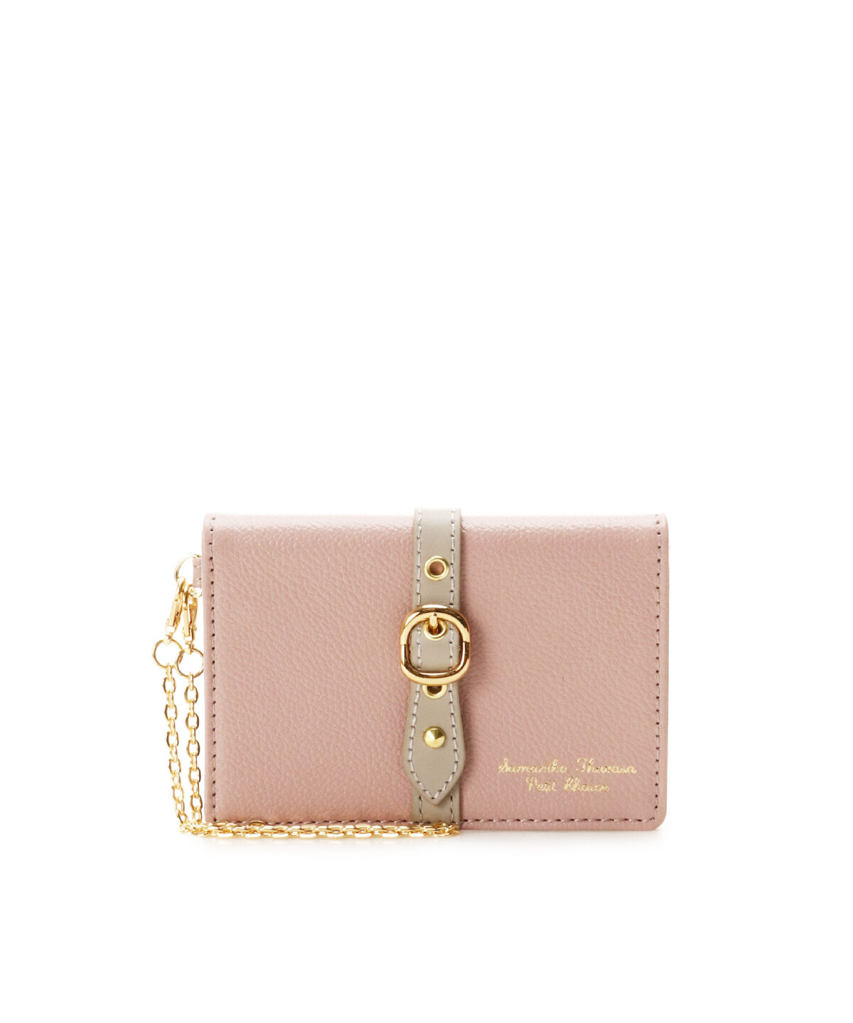 Samantha Thavasa Petit Choice「フロントベルト パスケース」|定期入れ|ピンク