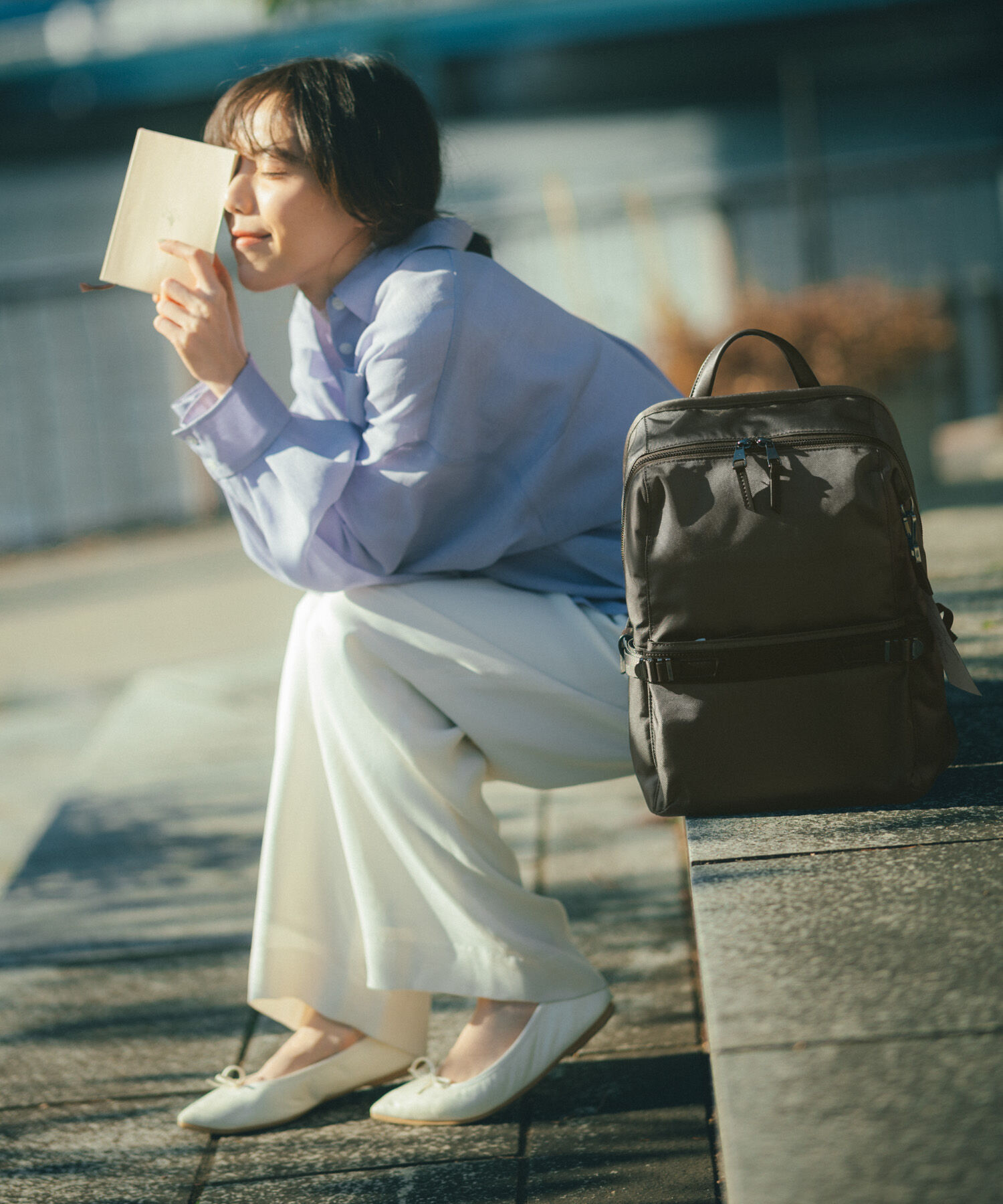 W&.Day/Night「リュックサック W&.Day/Night リッカ2 スクエアリュック A4サイズ 13.3インチPC収納 19151」|リュック|