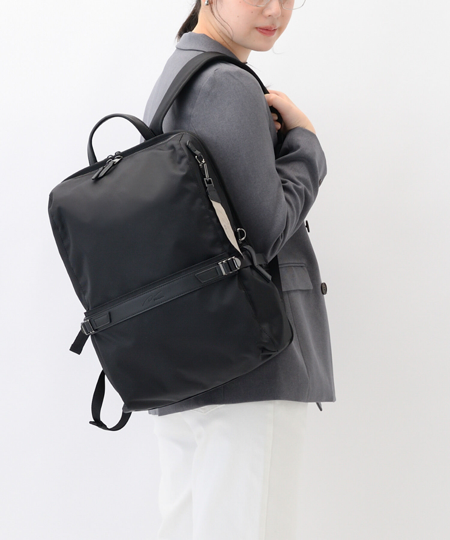 W&.Day/Night「リュックサック ビジネス W&.Day/Night リッカ2 スクエアリュック B4サイズ 15.6インチPC収納 19153」|リュック|