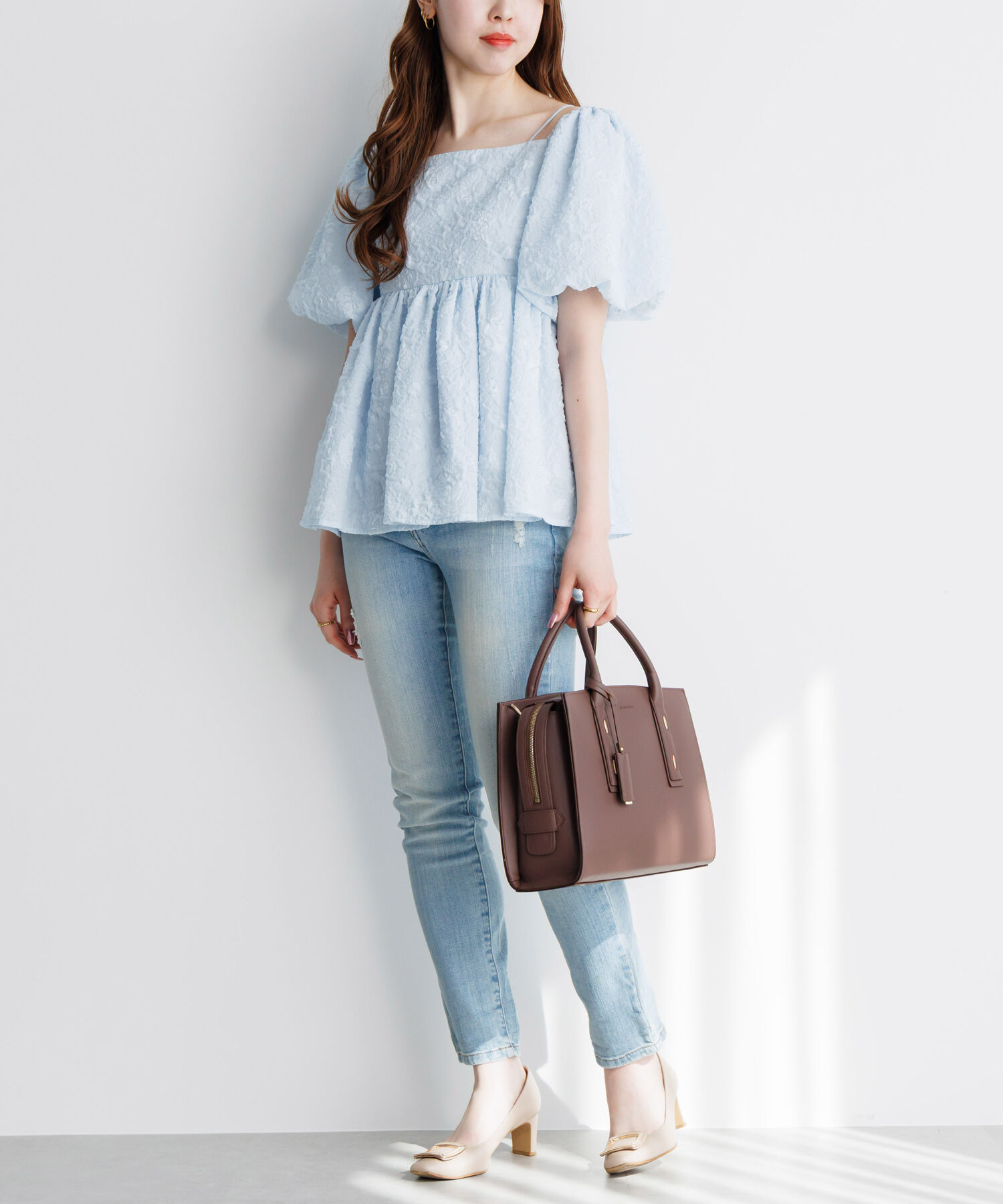  「トートバッグ 通勤　きれいめ Jewelna Rose メルジュール トートバッグ ミドルサイズ 65601」|トートバッグ|
