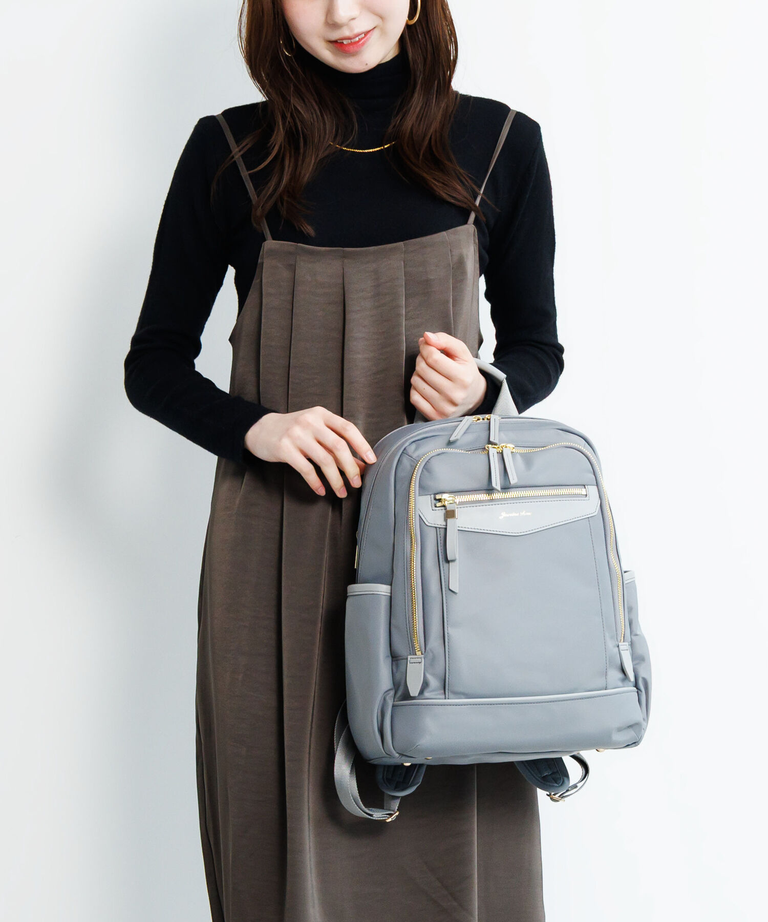  「Jewelna Rose/ジュエルナローズ リラ リュックサック  A4サイズ 13.3インチ収納 背面メッシュ 16361 バッグ」|リュック|