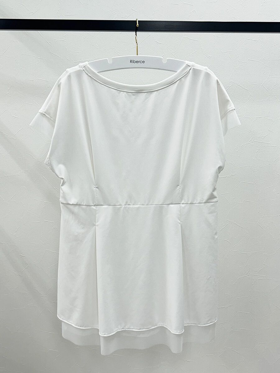 ALBOVE「UVカットタック入りメッシュフレアTシャツ」|スポーツ|