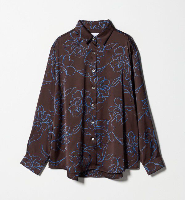 UNITED ARROWS「アブストラクトフラワー シャツ ‐ウォッシャブル‐」|シャツ・ブラウス|