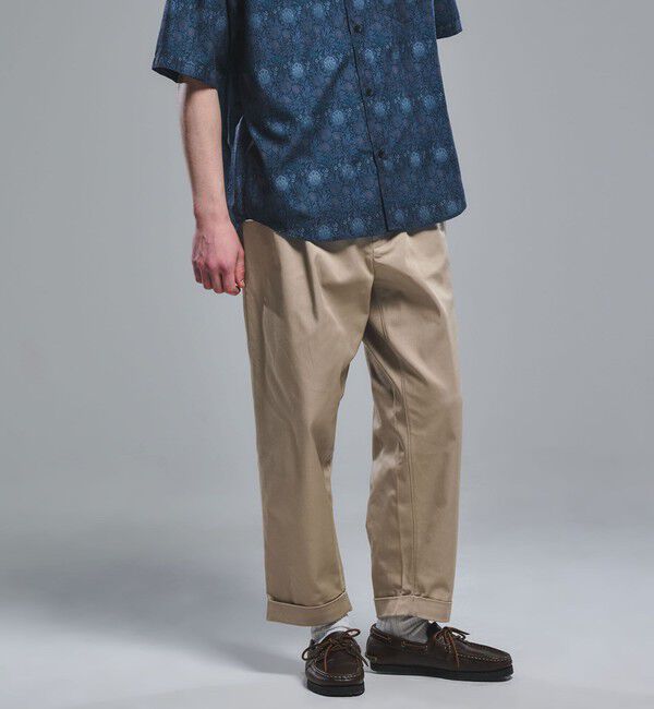 UNITED ARROWS green label relaxing「【別注】【WEB限定】＜3/2 WORKS＞GLR 2プリーツ チノパンツ」|チノ|BEIGE