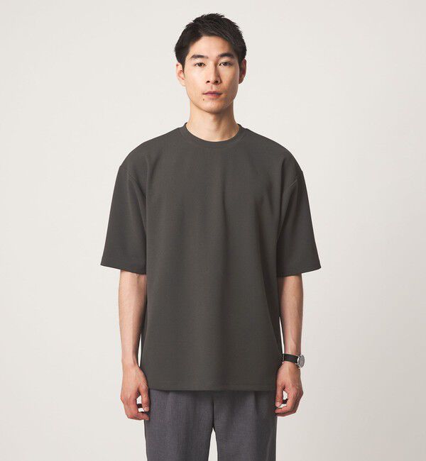 UNITED ARROWS green label relaxing「アムンゼン ツイル クルーネック 半袖 Tシャツ カットソー -吸水速乾・UVカット・抗菌-」|Tシャツ・カットソー|