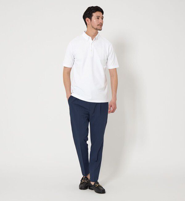 BEAUTY&YOUTH UNITED ARROWS「【WEB限定 WARDROBE SMART】ステイ クリーン ピケ BD ポロシャツ【抗菌防臭】」|ポロシャツ|