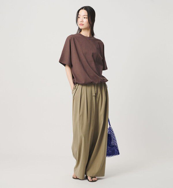 BEAUTY&YOUTH UNITED ARROWS「ヘム ドローストリング 5分袖 Tシャツ」|Tシャツ・カットソー|