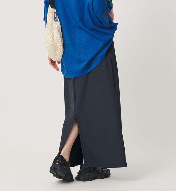 BEAUTY&YOUTH UNITED ARROWS「＜Americana＞マキシ スカート 接触冷感」|フレア|NAVY