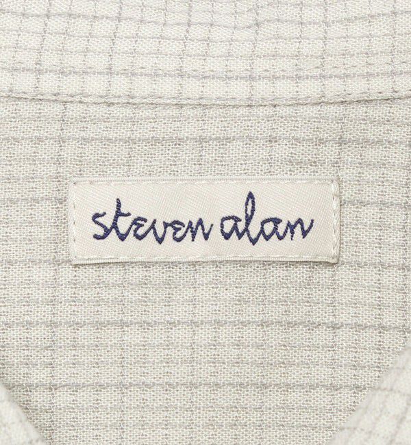 STEVEN ALAN「＜Steven Alan＞ ドビー レギュラーカラー ショートスリーブ シャツ BOX」|シャツ・ブラウス|