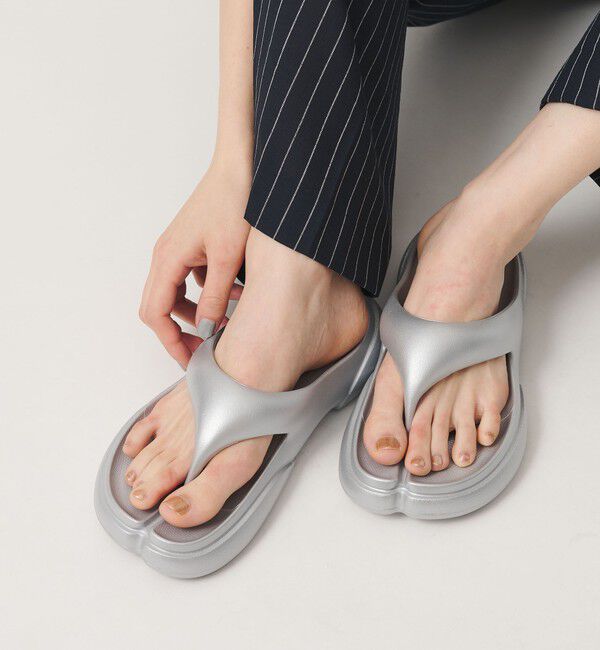 BEAUTY&YOUTH UNITED ARROWS「＜PAES＞NEW FLIP FLOP サンダル/シルバーカラー」|サンダル|