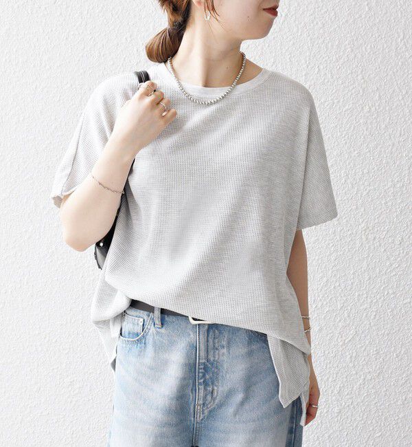 SHIPS any「SHIPS any:〈洗濯機可能〉ワッフル ワイド TEE」|Tシャツ・カットソー|
