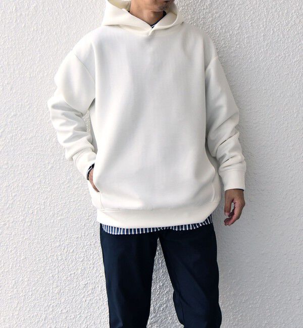SHIPS any「SHIPS any: カラー ダンボール スナップ プルオーバー パーカー 26AW◆」|パーカー|