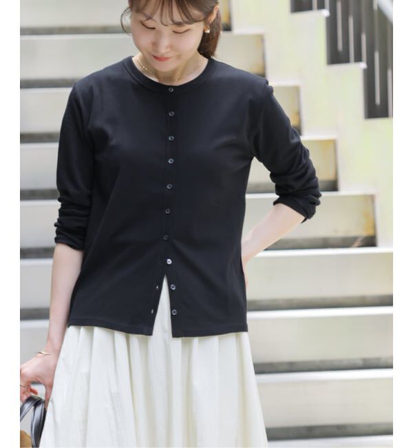 JOURNAL STANDARD relume「シアーツイストコットンクルーネックカーディガン」|カーディガン|