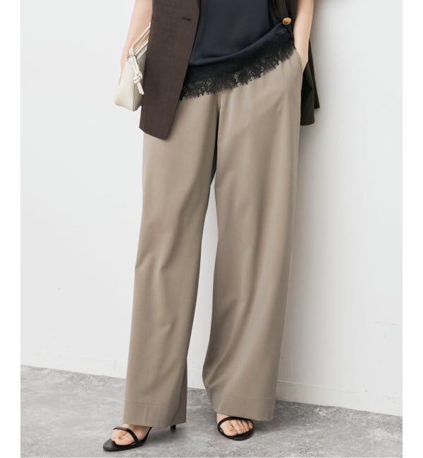 Spick and Span「《WEB限定 / 追加3》ドライストレッチイージーパンツ」|スラックス|