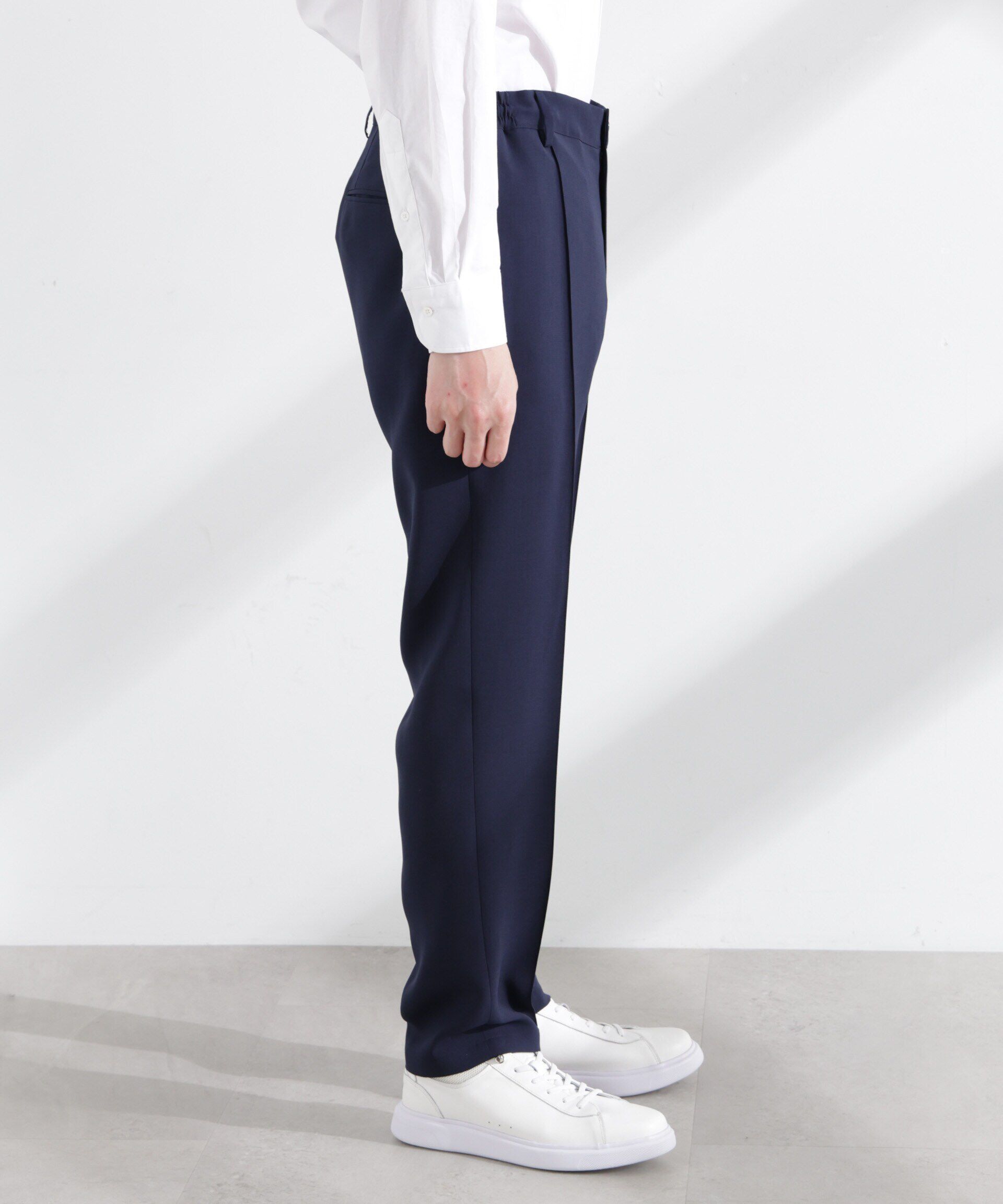 NANO universe「「N TROUSERS PREMIUM」強撚ピケストレッチパンツ(セットアップ可)」|スーツ|