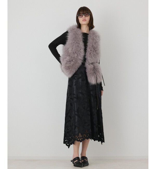GRACE CONTINENTAL「【イベント店舗・ONLINE STORE先行アイテム】カットワークスカート」|スカート|