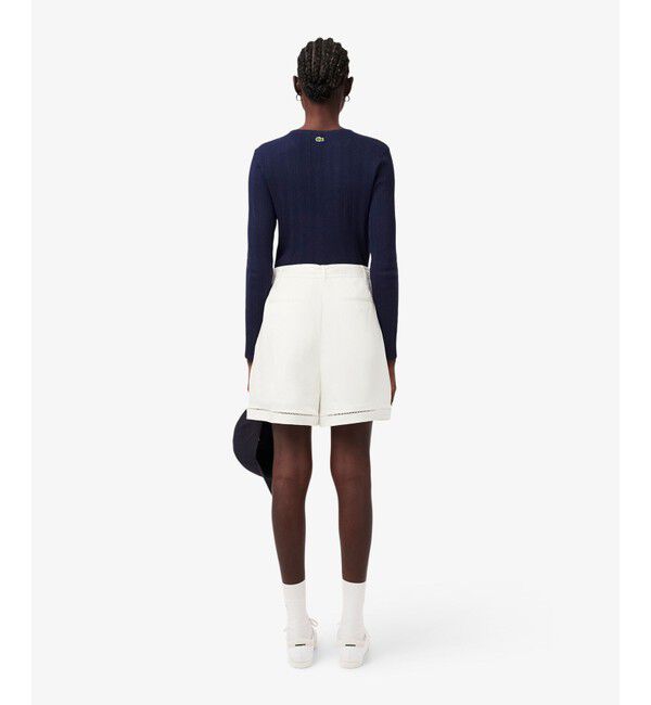 LACOSTE「リヨセル&times;リネンブレンドベルテッドバミューダショーツ タックショーツ」|その他|