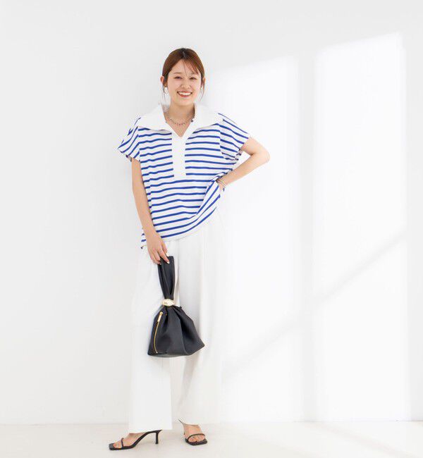 NOLLEY'S「《セットアップ対応》ウォッシャブルイージーツイルセミワイドパンツ」|その他|