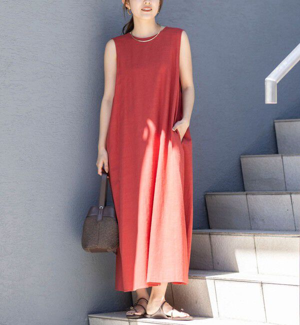 NOLLEY'S「【WEB限定】ウォッシャブルバックツイストドレス」|ワンピース|